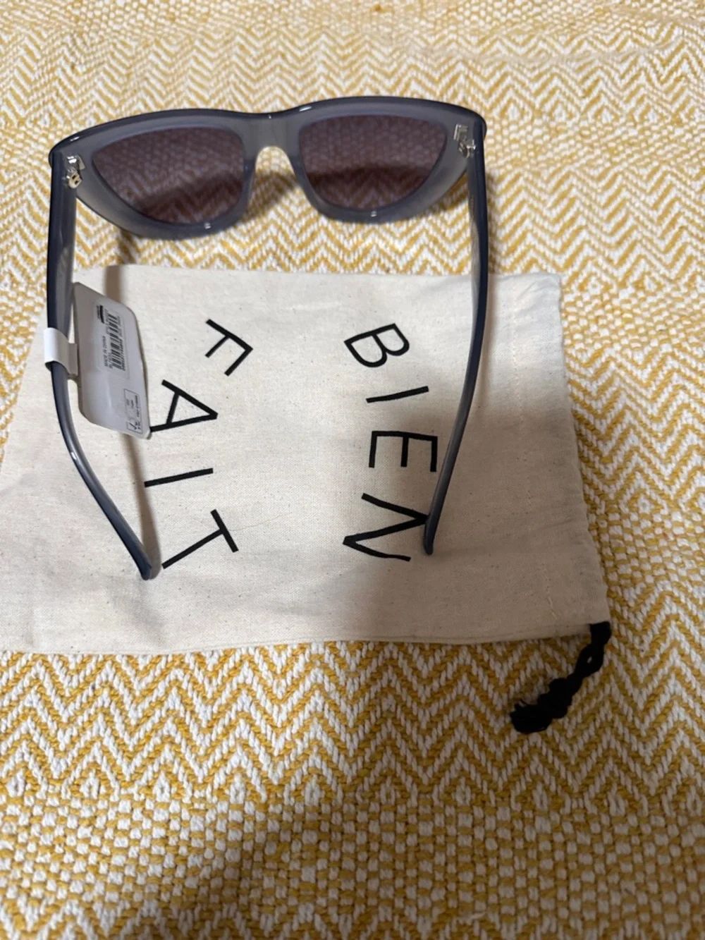 Madewell Gray Frame Sunglasses with Smoke Lenses